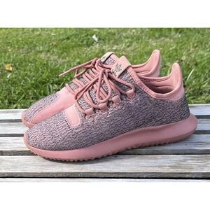 Adidas Originals Shoes Womens Size 6 Pink Knit Casual Running Lace Up‎ BY9740